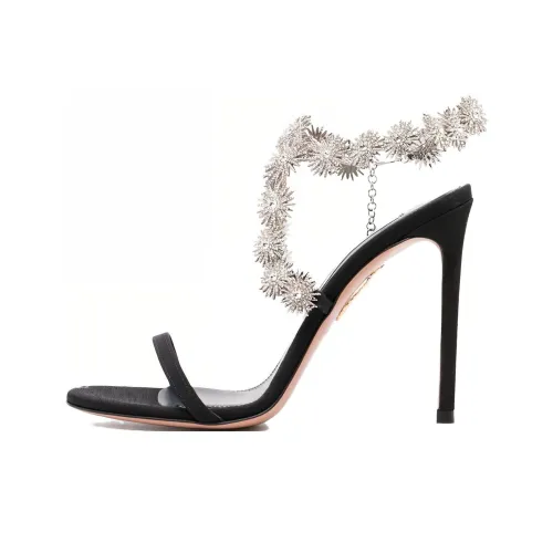 AQUAZZURA one Ремень Сандалии Черные Женские