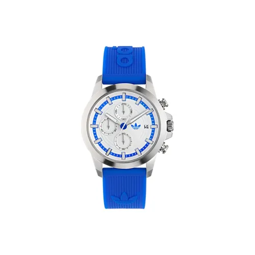 Adidas Originals Adidas Кварцевые часы Силиконовый ремешок 43 мм Белый циферблат Унисекс