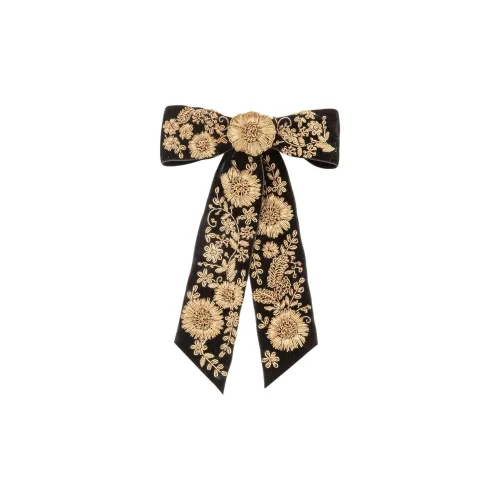 Jennifer Behr Велюр Бархат Заколки для волос Женские Черный