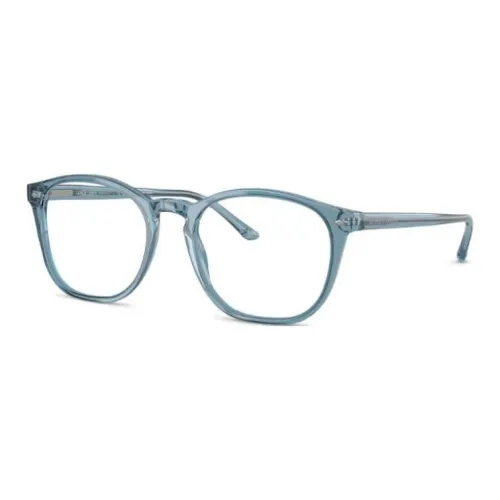 GIORGIO ARMANI Ацетат Круглые Оправы для Очков Мужские Синие