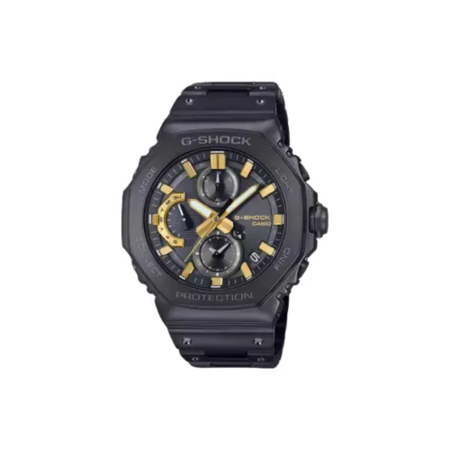 CASIO GMC B2100 Коллекция Солнечный Кварцевый механизм Металлический ремешок Часы Мужские Черный циферблат