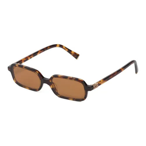 MIU MIU Ацетат Квадратные Солнцезащитные Очки Женские Коричневые