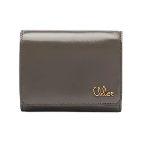 Chloe Телячья кожа Кошелек Маленький Женский Фланель Серый
