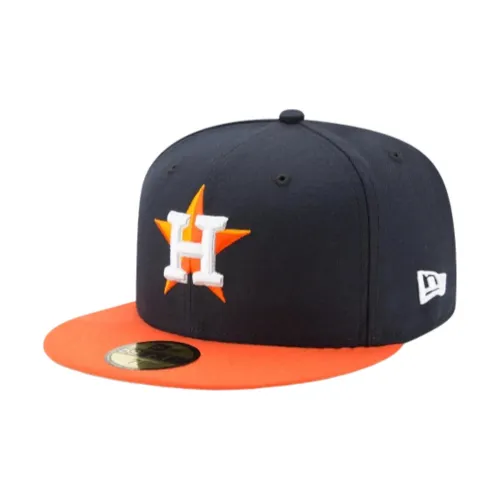 New Era Полиэстер Кепки Унисекс Морской Синий Оранжевый