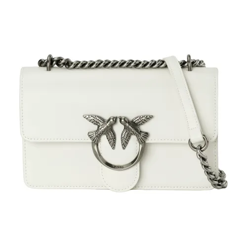 PINKO Кожа Swallow Сумка Сумка через плечо Женская Белая