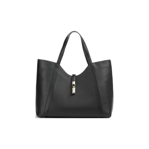 Furla GRAIN LEATHER Одно плечо Сумка Большая Женская Черная