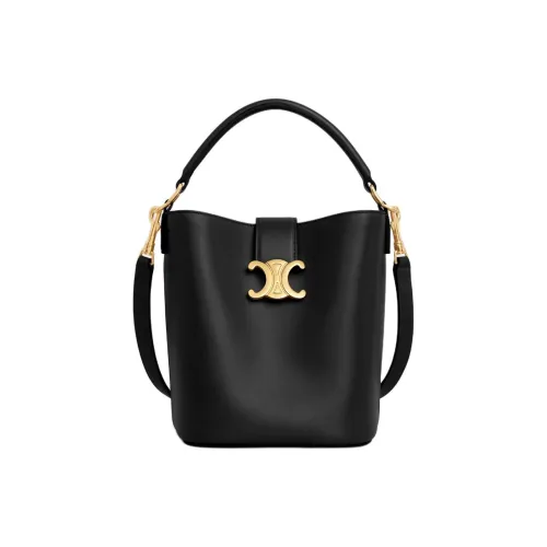 CELINE Louise Коровья кожа Сумка Маленькая Женская Черная