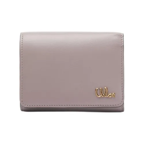 Chloe Яркий Телячья кожа Кошелек Маленький Женские Серый Белый Фиолетовый