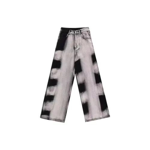 Мода Essentials Джинсы Женские Классические Темно-Серый