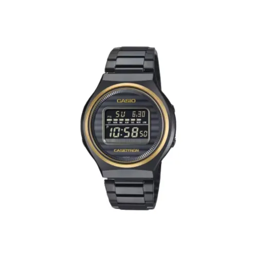 CASIO Солнечный Кварцевый Механизм Нержавеющая Сталь Ремешок Часы Мужские Черный Циферблат