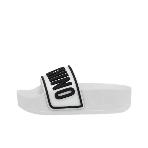 MOSCHINO Резина Sole Quick-Dry Slide Женские Белые
