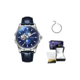 6033BP Синий циферблат Синий кожаный ремешок