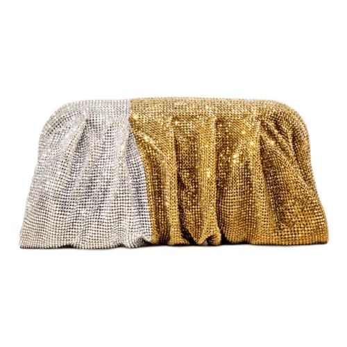 BENEDETTA BRUZZICHES Алюминиевая сетка клатч женский золотой и серебряный