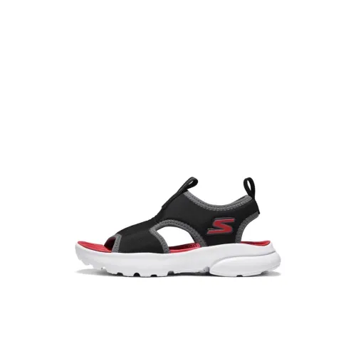 Skechers Kids Slip-resistant Abrasion-resistant Low Top Children's Sandals Black Children's