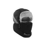 Антифоговая шапка для лыж + защитные очки - черный