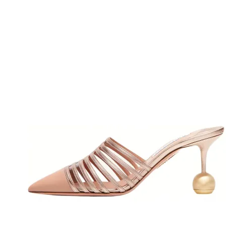 AQUAZZURA Домашние тапочки Женские Розовые