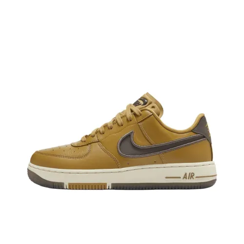 Nike Air FORCE 1 Скейтборд Кроссовки Низкие Коричневые Женские