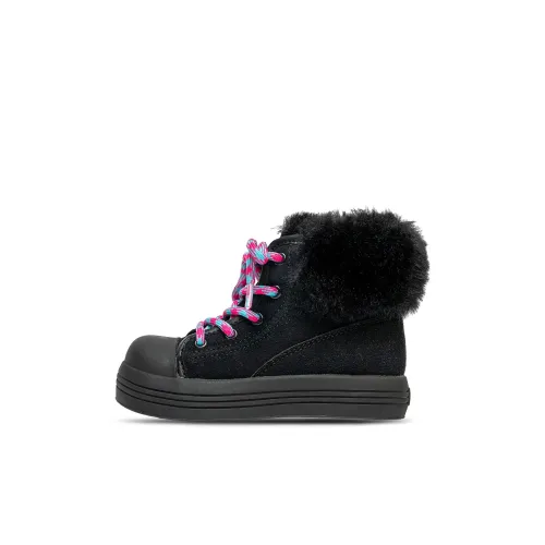 ASK Slip-Resistant Водонепроницаемый Термический Высокий Топ Детские Ботинки Черные Детские