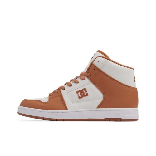 DC Shoes MANTECA 4 Скейтборд Кроссовки Высокие Белый Коричневый Унисекс