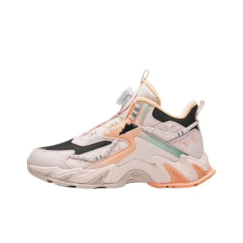 Antakids Детская хлопковая обувь Low Топ Черный/Остатков Розовый/Флуоресцентный Апельсин Школьный возраст