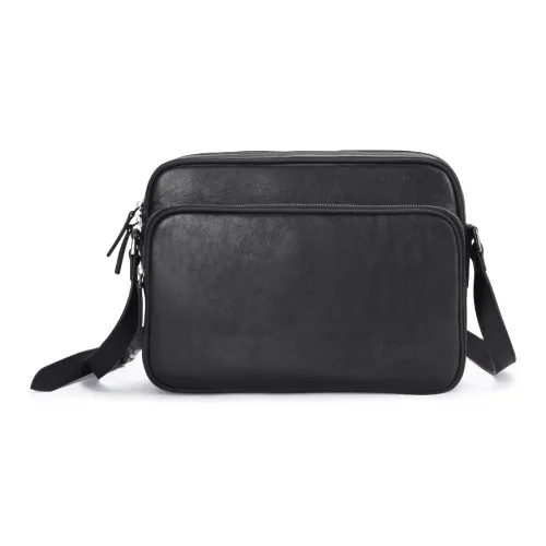 PABOJOE Сумка через плечо из натуральной коровьей кожи стандартная мужская черная кофейная