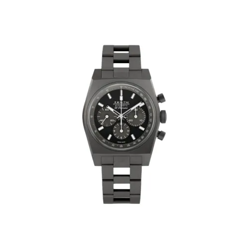 ZENITH CHRONOMASTER Collection Автоматический Механический Механизм Унисекс Часы 37 мм Черный Циферблат