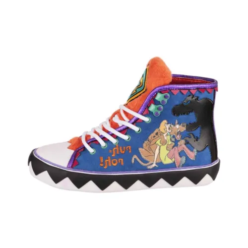 IRREGULAR CHOICE Zoinks Высокие Кроссовки для скейтбординга Женские Синие Оранжевые