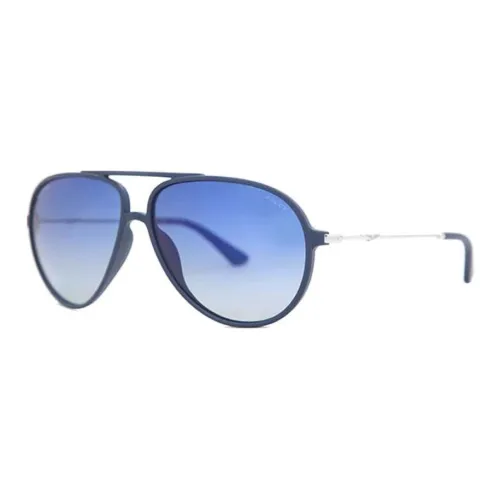 Police Металл Aviator Солнцезащитные очки Унисекс Синий