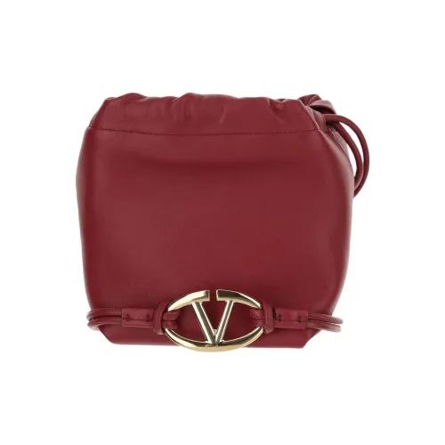 Valentino Кожа Ведрообразные Сумки Сумки через плечо Сумка через плечо Мини Женская Красная