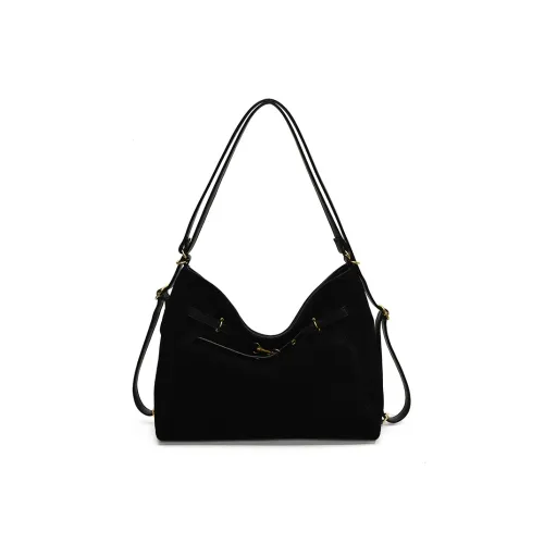 morellybear ПУ (полиуретан) Frosted Тоут Рюкзак Сумка через плечо Стандартная Женская Черный Кофейный Коричневый