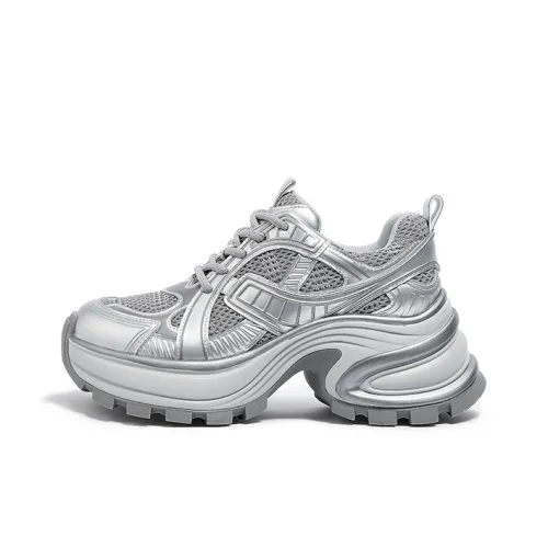 CAMEL Амортизаторы Shock Slip-resistant Низкий Топ Толстая подошва Кроссовки Женские