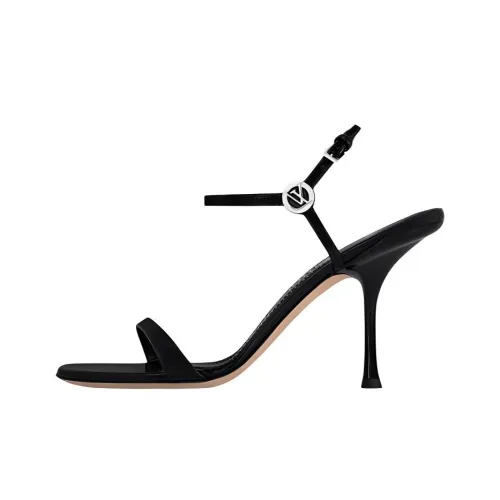 LOUIS VUITTON 6AM One Ремешок Сандалии 9 см Женские Черные