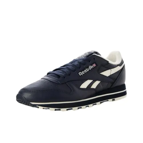 REEBOK Classic Leather Low Топ Повседневная обувь Унисекс Синий Белый