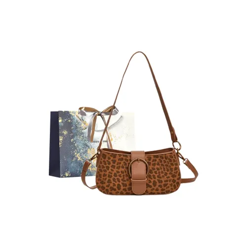 Iman's House ПУ (полиуретан) Сумка через плечо Женская Коричневый Светлый Кофейный