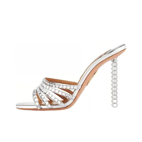 AQUAZZURA Слипоны Женские Серебряные