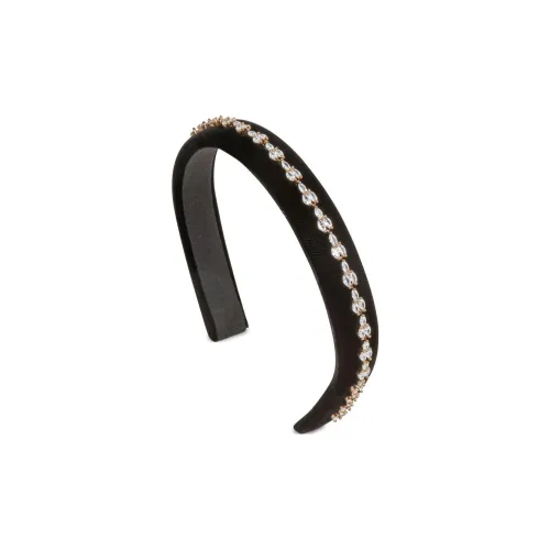 Jennifer Behr Вельвет Велюр Ободки для волос Женские Черный