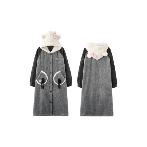 MIOJUER Банные халаты Женские Серый