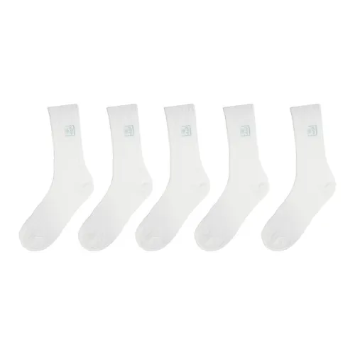 Cheemy Free Носки Crew Женские упаковка из 5 пар кристально-белый