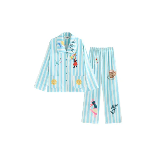 Wabi Town Пижамный комплект Женские Синий