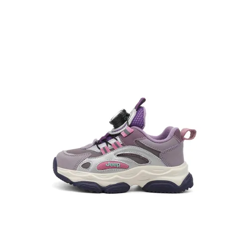 JEEP Износостойкие Термостойкие Низкие Кроссовки для Беговых Занятий для Детей Розовые Фиолетовые Детские