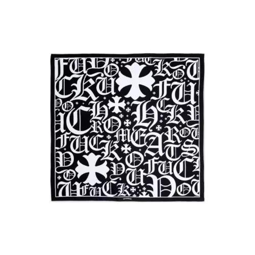 Chrome Hearts Шелковые шарфы Унисекс Черный