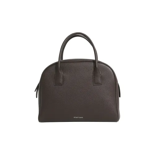 STAR TOWN Сумка из коровьей кожи Boston Сумка на одно плечо Большая унисекс Умбра коричневый