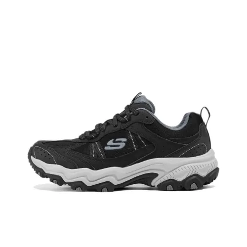 Skechers Stamina Износостойкие Поддерживающие Дышащие Низкие Кеды Мужские Черные