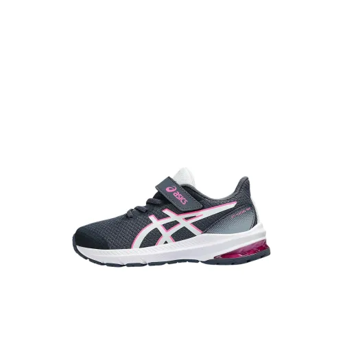 Asics GT 1000 12 Low Топ Детские беговые кроссовки Серебристо-серый Розовый для детей 3-7 лет