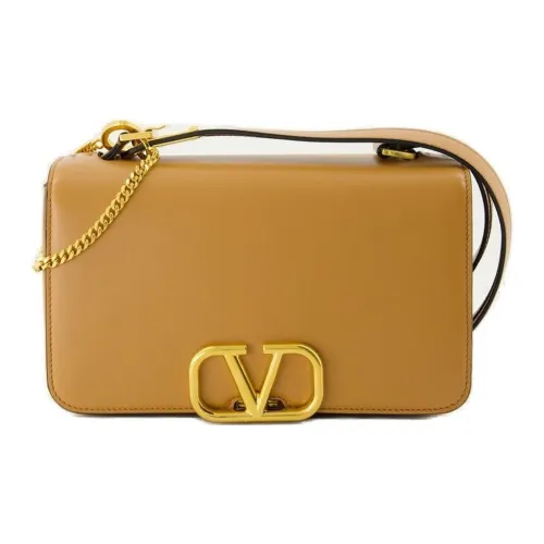 Valentino Телячья кожа Сумка через плечо Сумка на плечо Женская Коричневая
