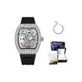 6042A Серебряный корпус с белым циферблатом