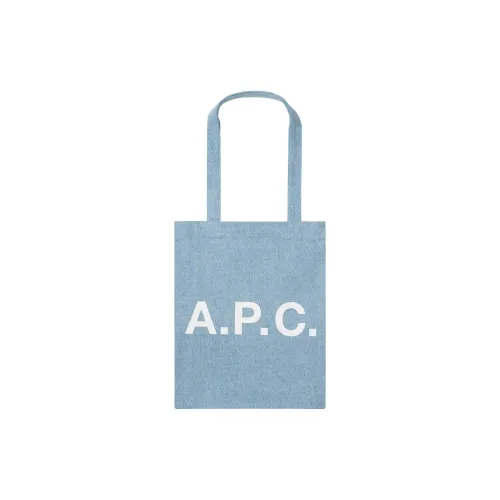 A.P.C Хлопок Тоут Сумка Сумка для покупок Сумка Сумка через плечо Unisex Light Синий