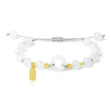 Мирный Застежка Бренд Браслет [Серый Шнур]