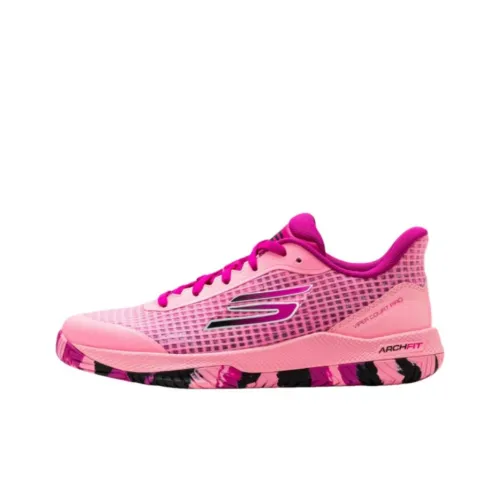 Skechers Viper Court Pro Low Топ Кроссовки для тренировок Женские Розовый