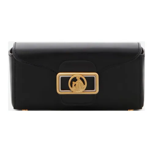 Lanvin Яркий Телячья кожа Pencil Сумка Ручная Сумка через плечо Женская Черная